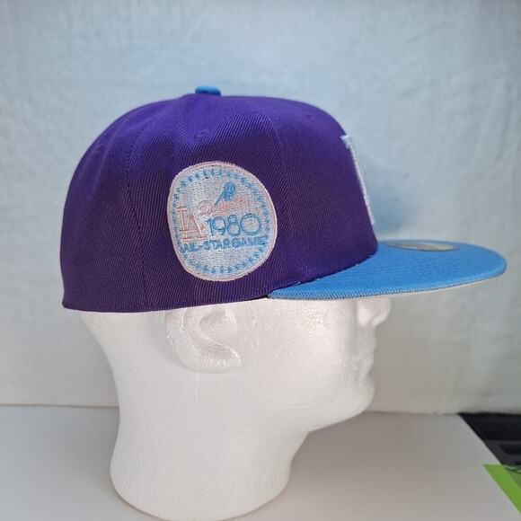 Los Angeles Dodgers New Era 1980 All Star Game Side Patch 59Fifty Size 7 1/2 - Picture 5 of 8